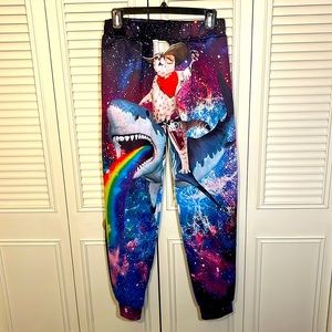 Kitty Cowboy Shark Rainbow Galaxy Joggers